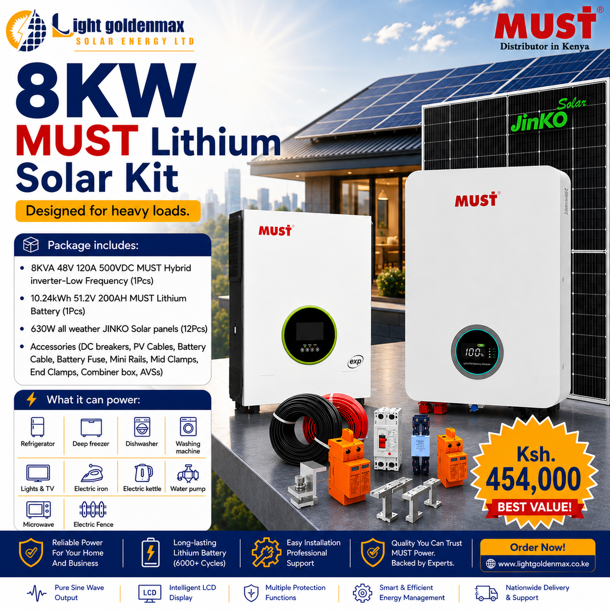 8KW EXP MUST SOLAR KIT
